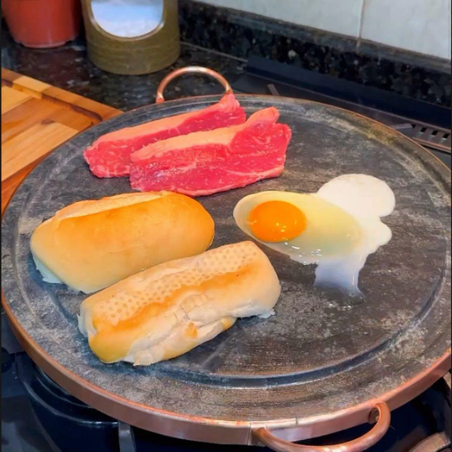 Plancha redonda de Piedra 37cm