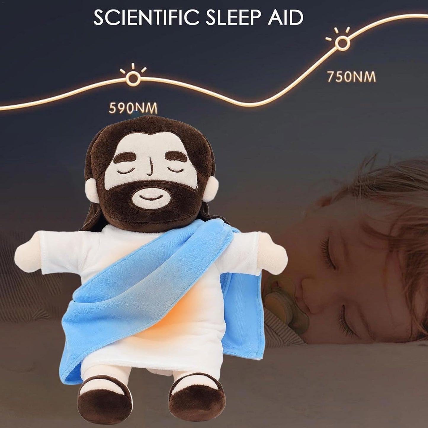 PELUCHE JESUS QUE RESPIRA y EMITE SONIDO