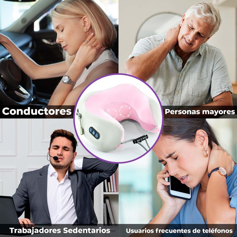 Almohada Cervical con Masajeador