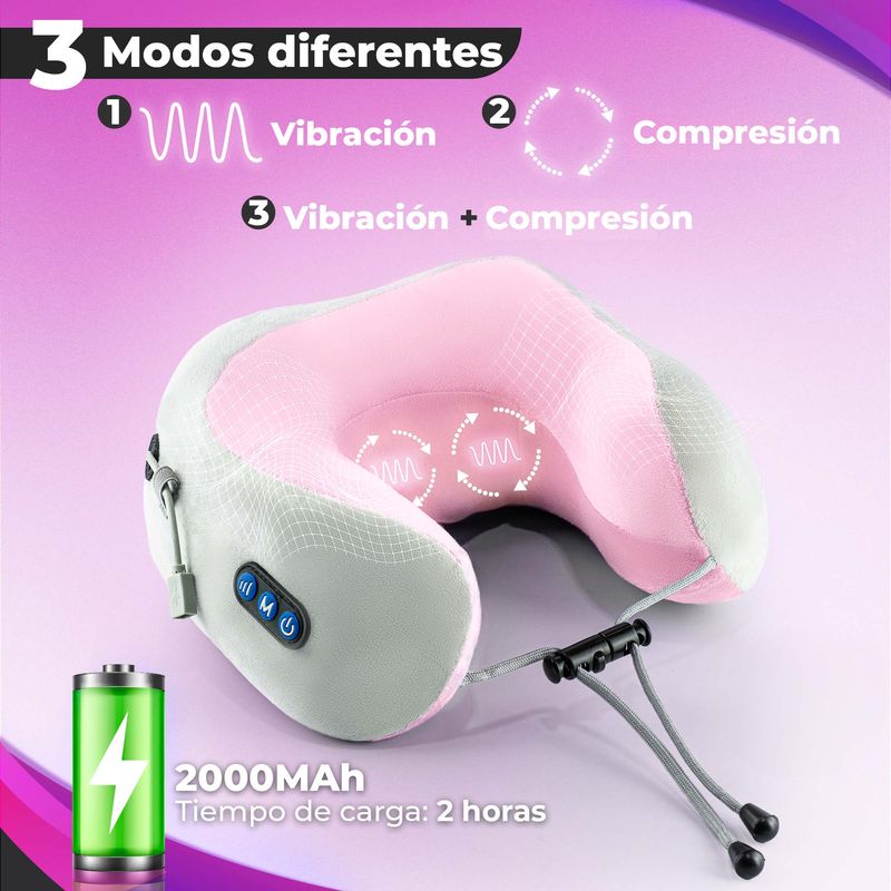 Almohada Cervical con Masajeador