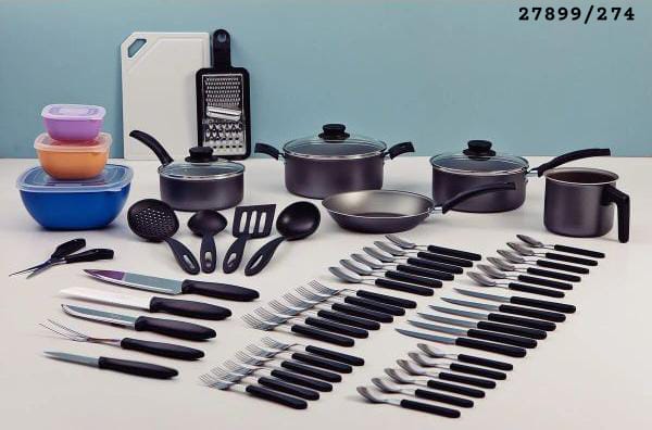Juego de olla 56pcs TRAMONTINA turim