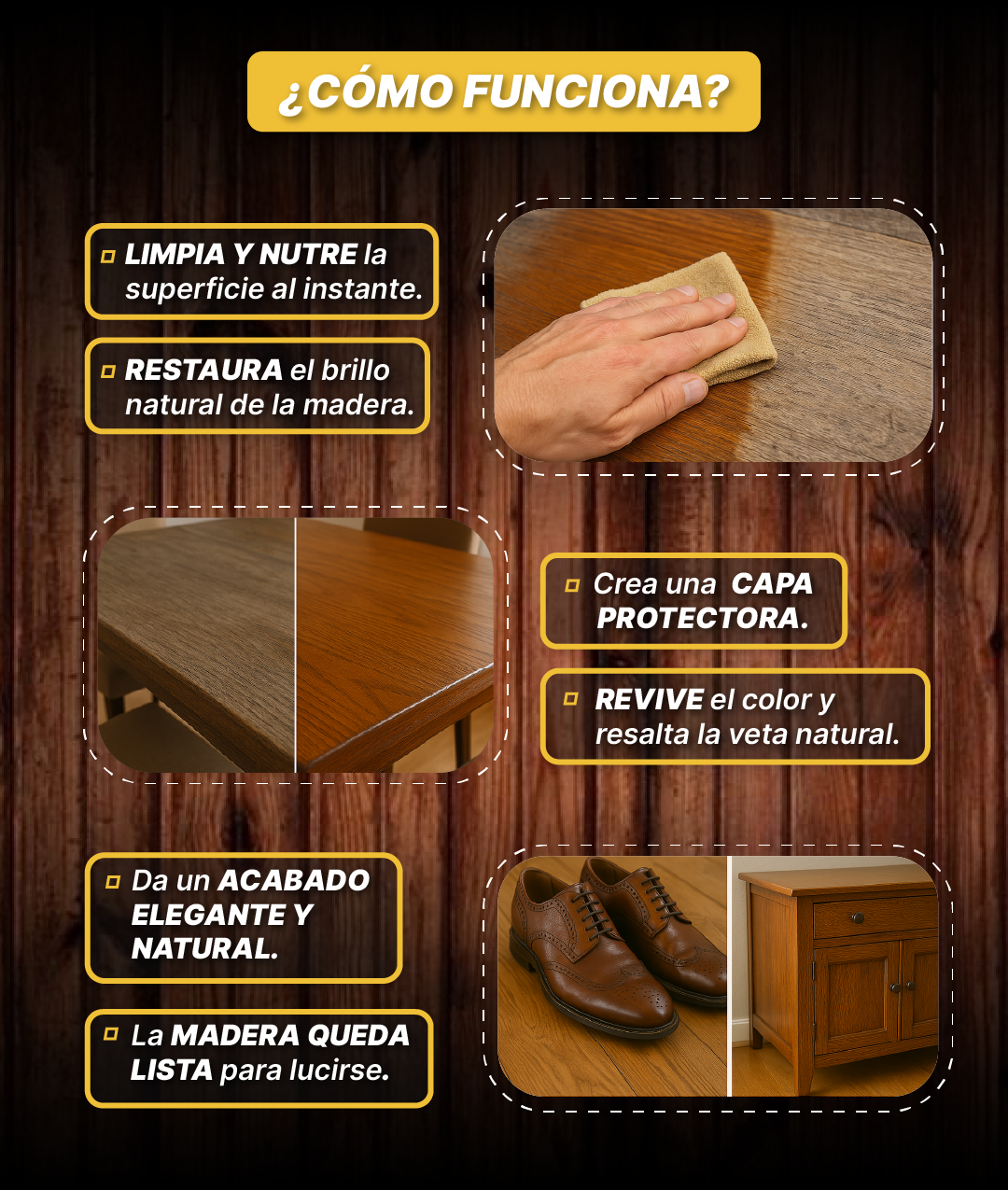 Beewax Restaurador de madera y cueros
