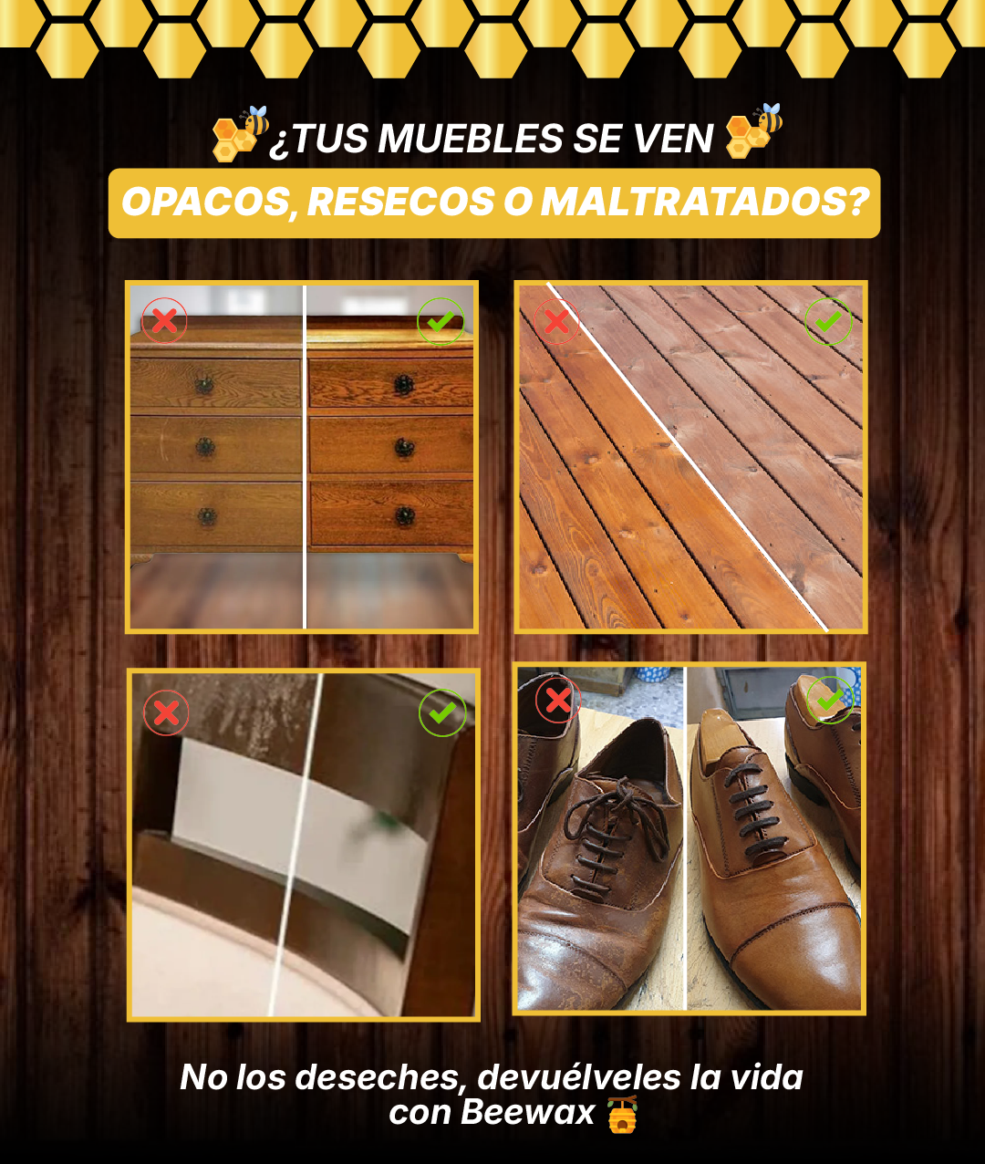 Beewax Restaurador de madera y cueros