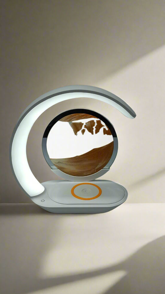 Lámpara con Reloj de Arena