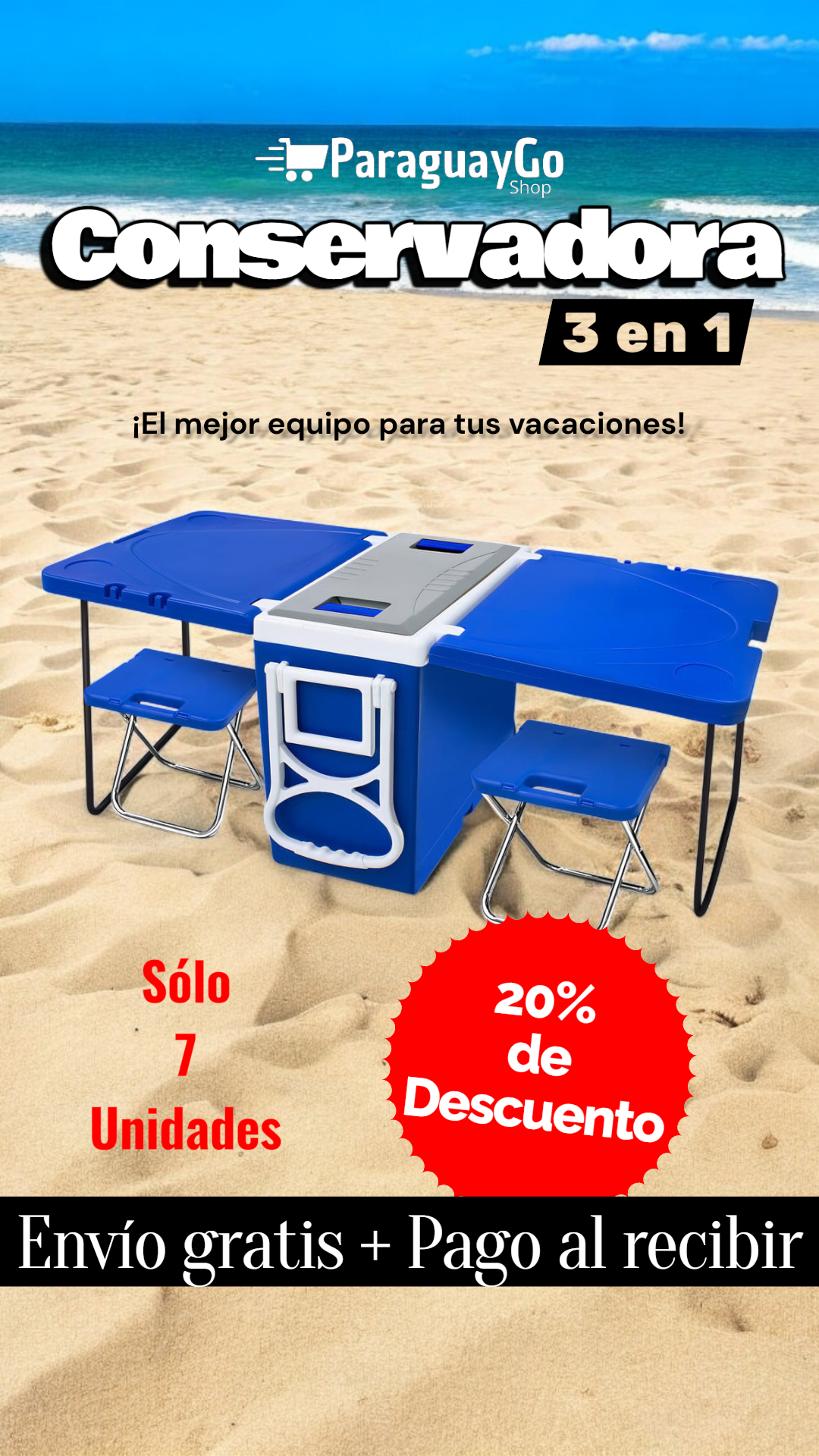 Conservadora multifuncional 3 en 1