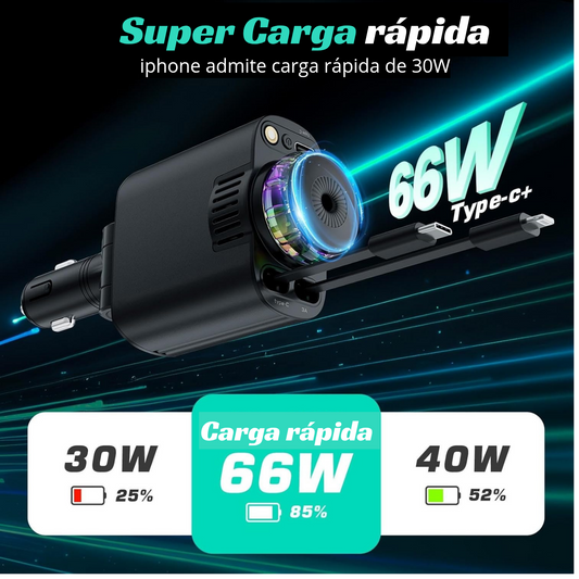 Cargador para auto 5 en 1