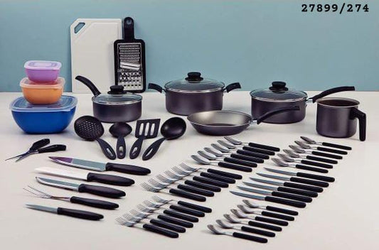 Juego de olla 56pcs TRAMONTINA turim