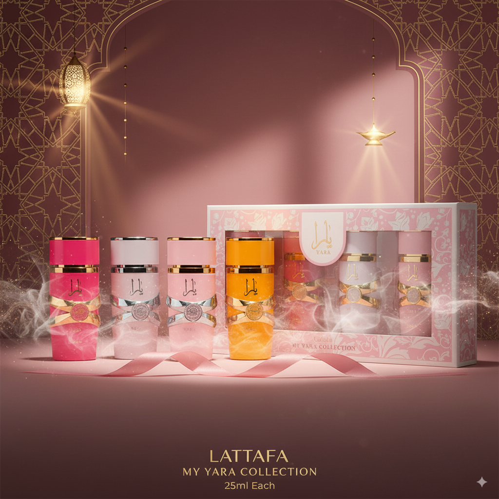 Set de perfumes árabes My Yara Collection 25ml x4