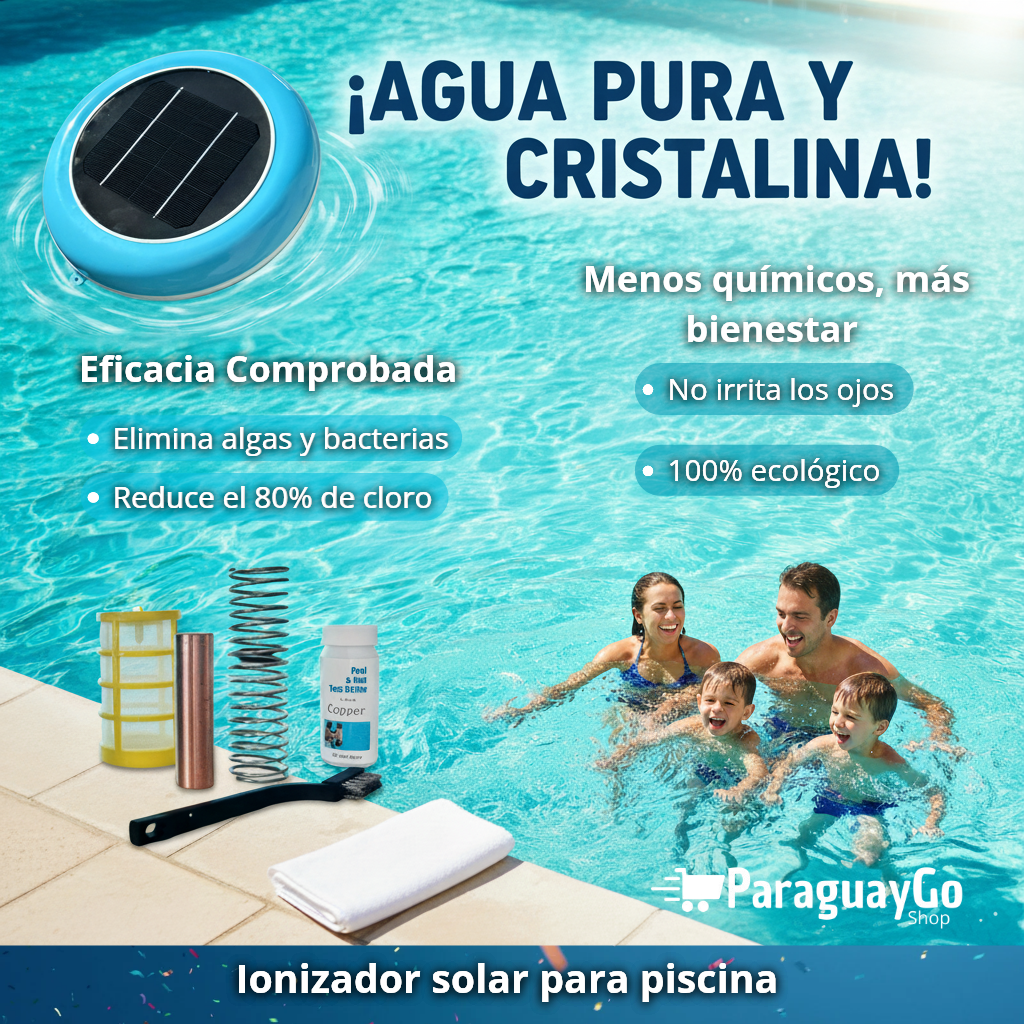 IONIZADOR SOLAR PARA PISCINA